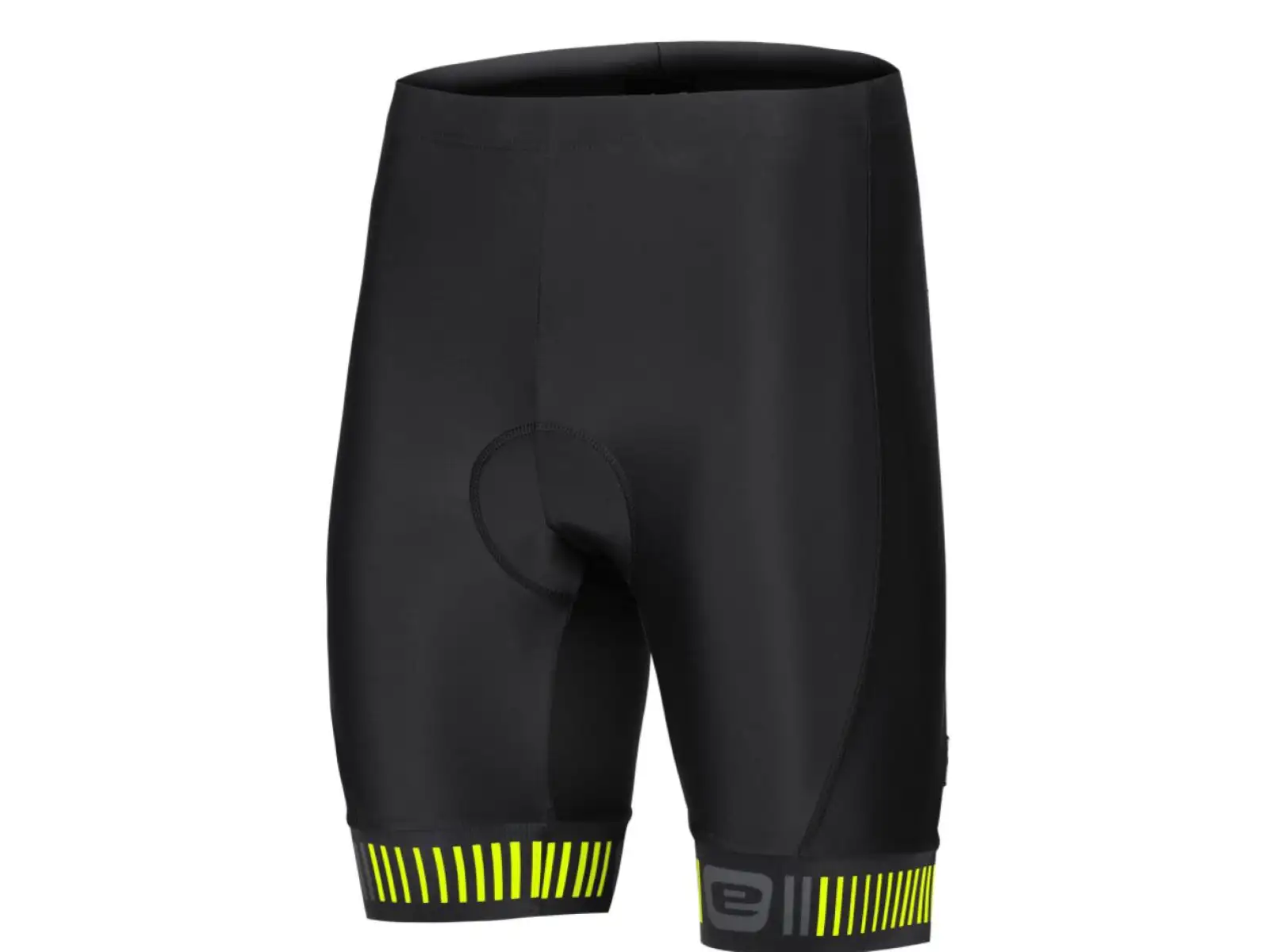 Pánske šortky Etape Elite s podšívkou čierna/žltá fluo
