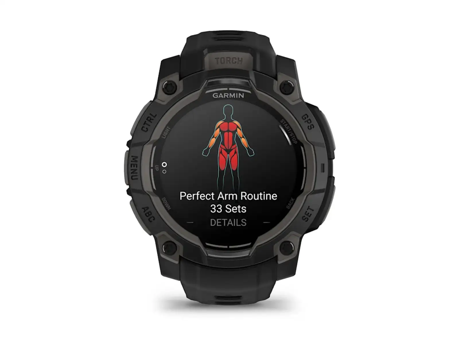Garmin Instinct 3 Amoled 45 mm inteligentné hodinky Black/Black remienok