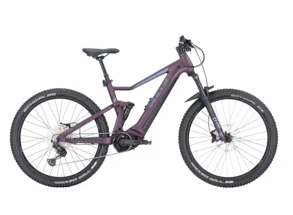 Bulls Aminga Eva TR 2 27,5 W 625 Wh celoodpružený e-bike Deep Berry Matt