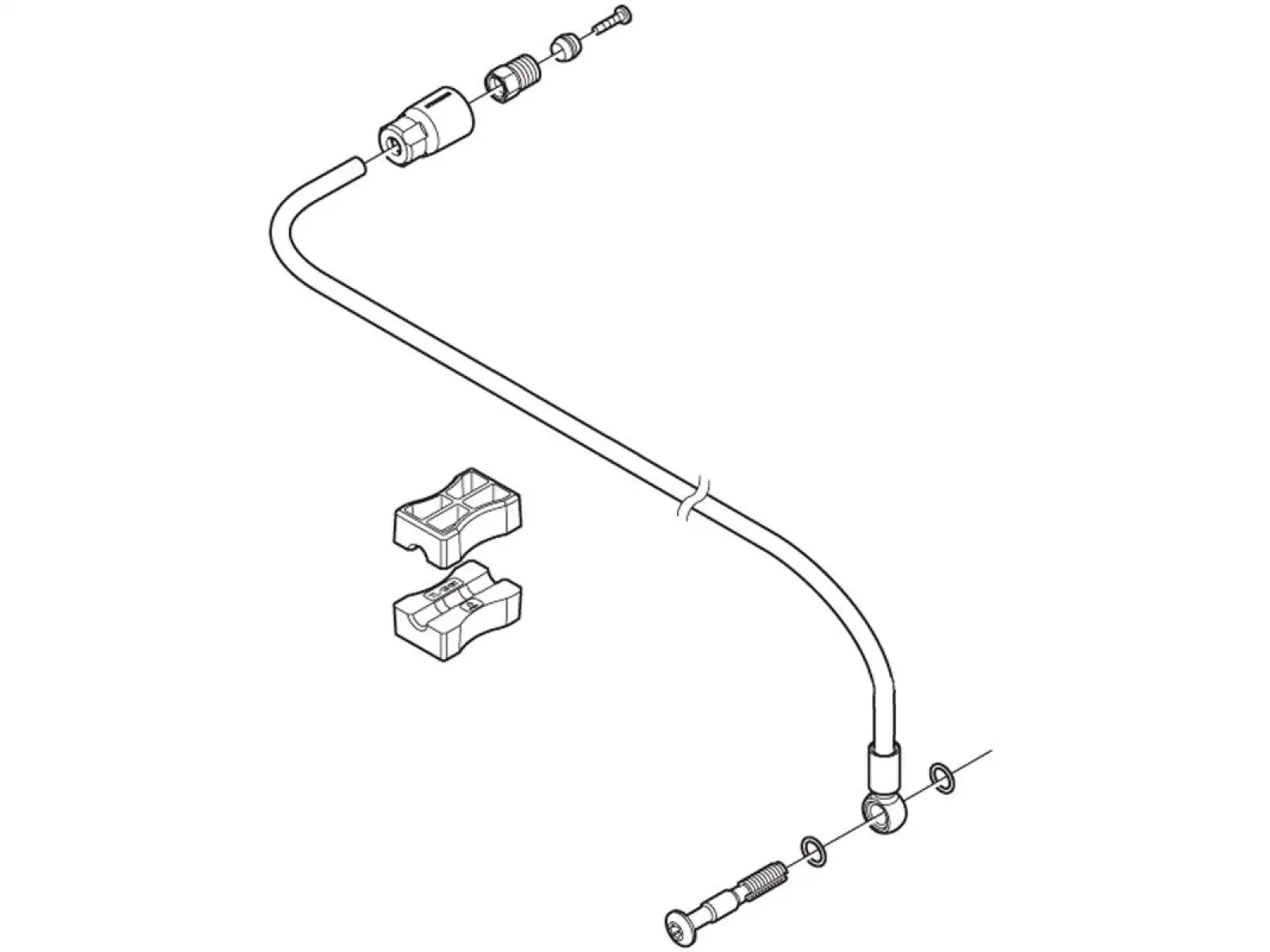 Shimano SM-BH90-SBM brzdová hadička 1000 mm predná