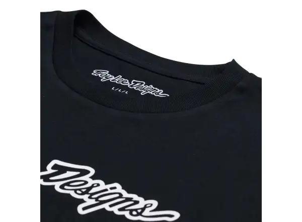 Troy Lee Designs Signature tričko s dlhým rukávom Black