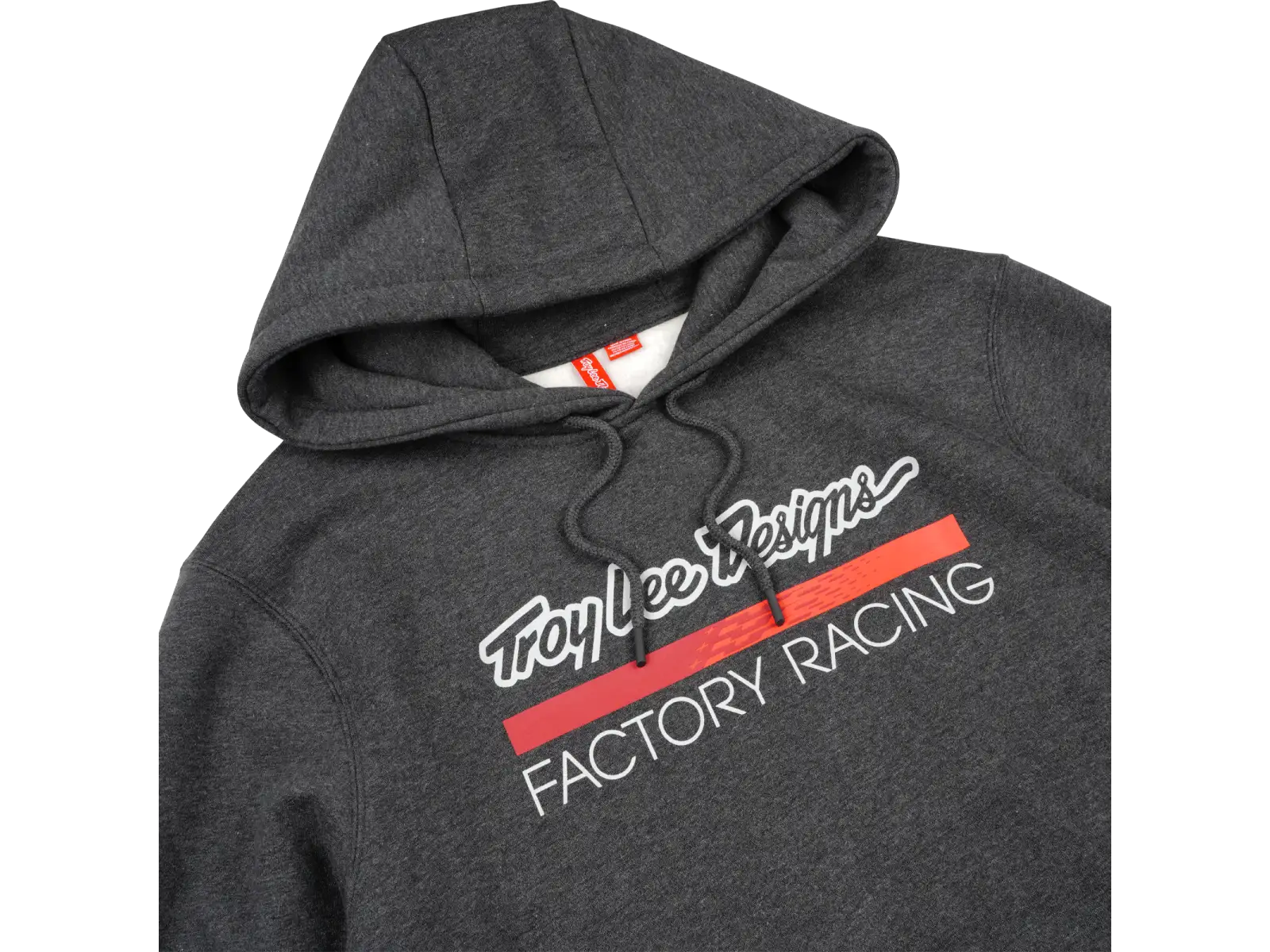 Troy Lee Designs Factory Racing pánska mikina Black heather/Red