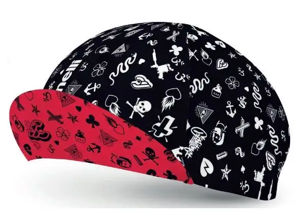 Cinelli Icons čiapka na prilbu čierna/biela/červená
