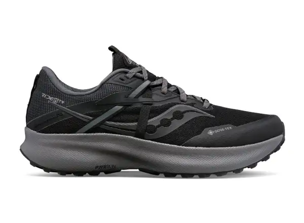 Saucony Ride 15 TR GTX pánska bežecká obuv Black/Charcoal