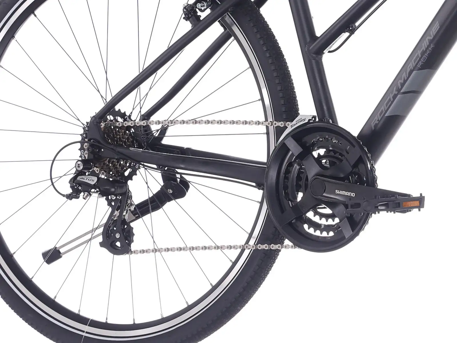 Rock Machine Rokk 30 Easy Entry trekingový bicykel Matte Black