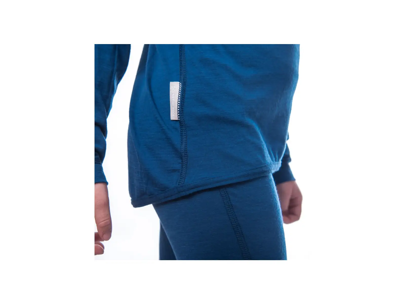 Sensor Merino Air detský set tričko dlhý rukáv + spodné nohavice tmavo modrá