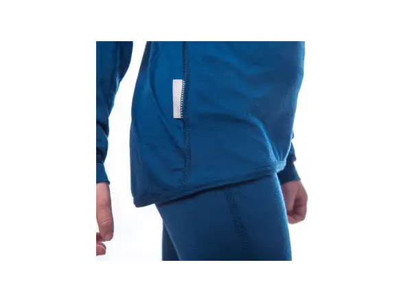 Sensor Merino Air detský set tričko dlhý rukáv + spodné nohavice tmavo modrá