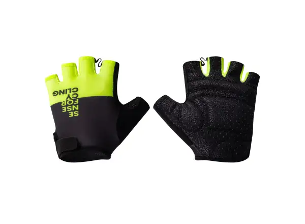 Force Fine krátke rukavice čierna/Fluo