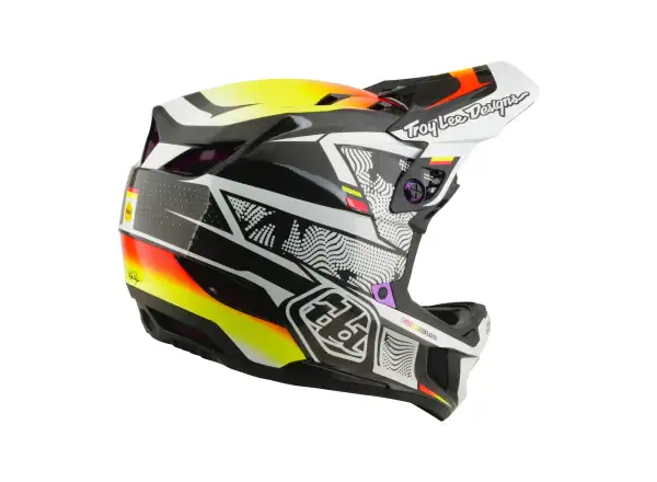 Troy Lee Designs D4 Carbon MIPS prilba Lined up Black