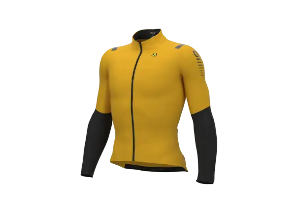 Alé R-EV1 Warm Race 2.0 pánsky zimný dres dlhý rukáv yellow