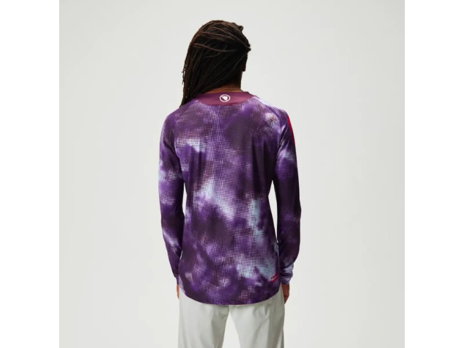 Endura Pixel Cloud pánsky dres dlhý rukáv Purple