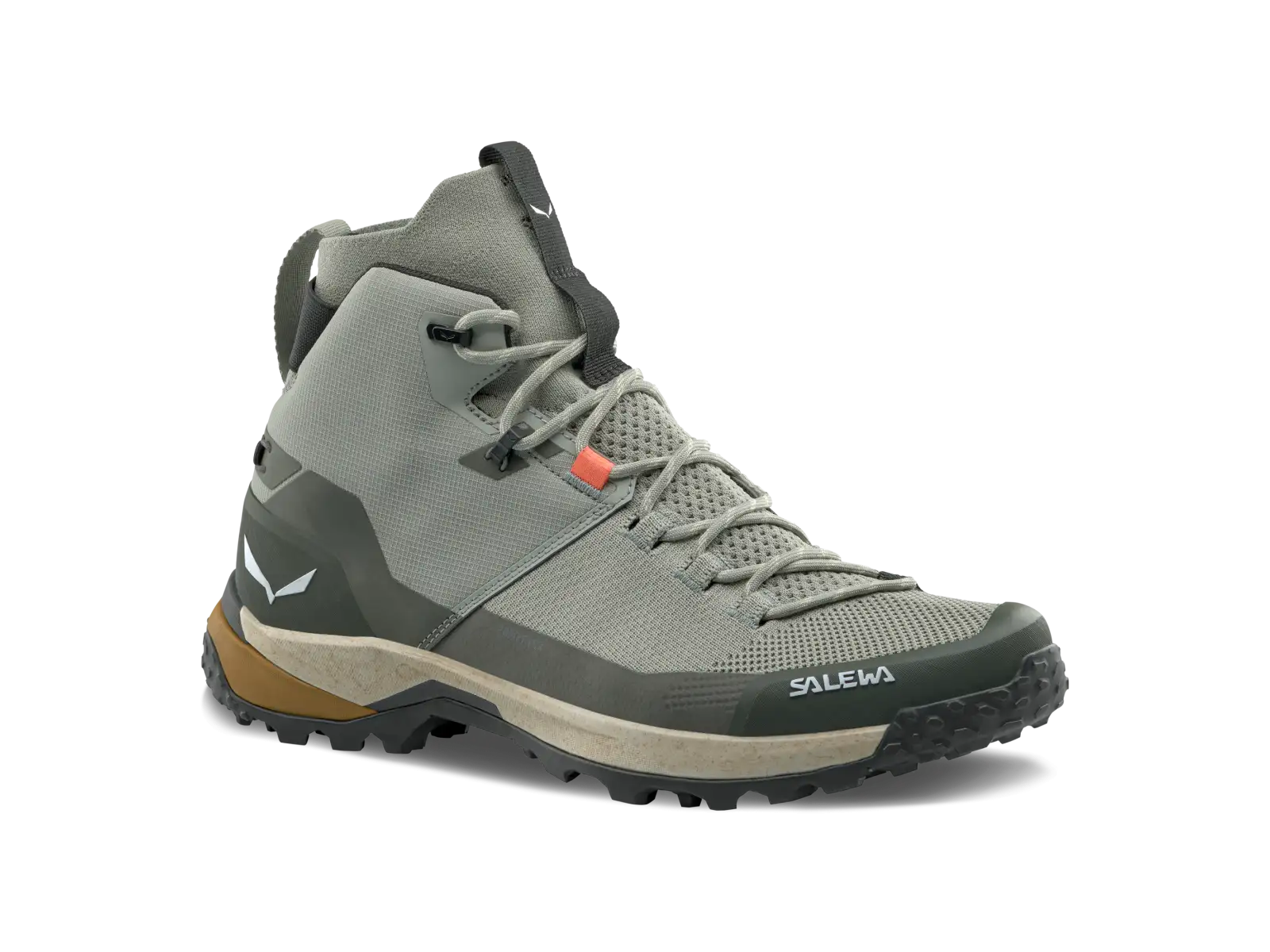 Salewa Puez Knit Mid PTX pánska outdoorová obuv Shadow/Dark Olive