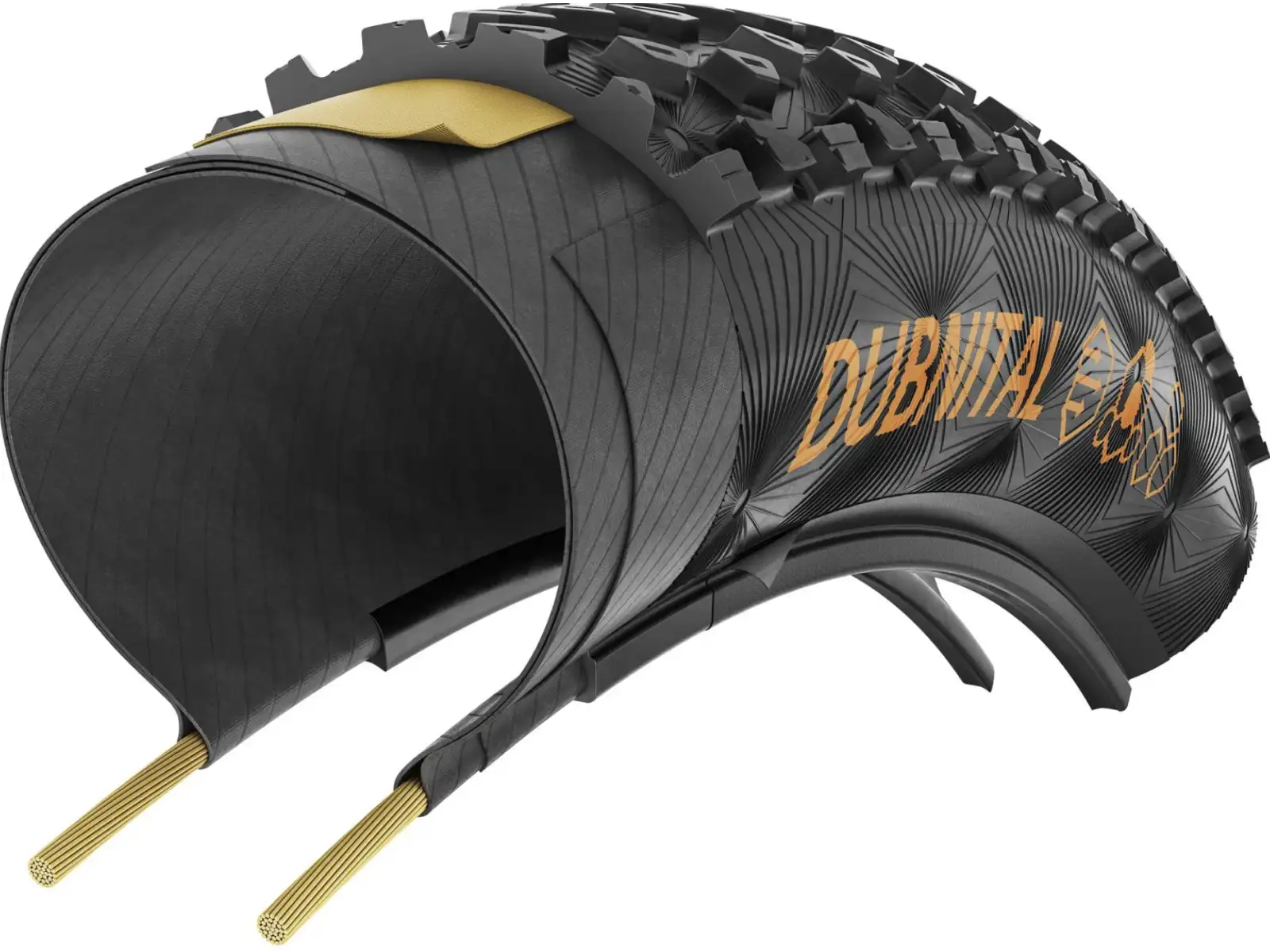 Continental Dubnital Race Rapid MTB plášť 60-622 kevlar čierna/transparentná