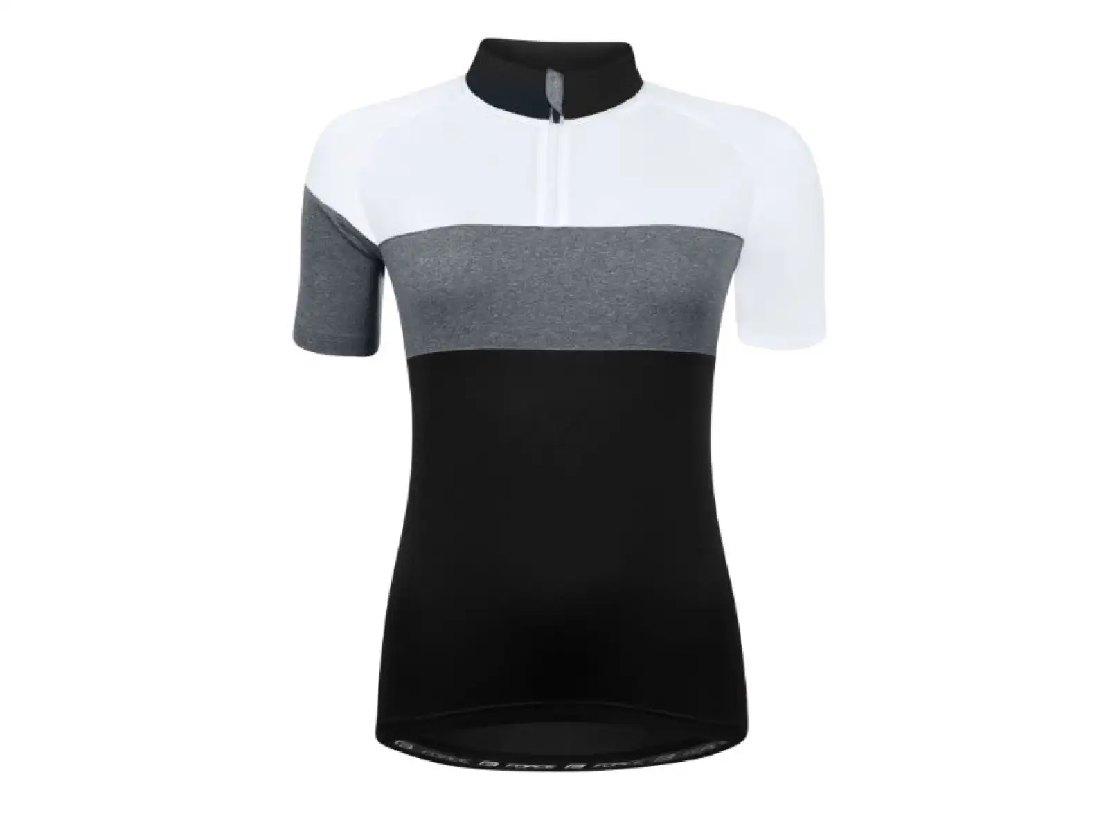 Force View Lady dámsky dres s krátkym rukávom Black/White/Grey