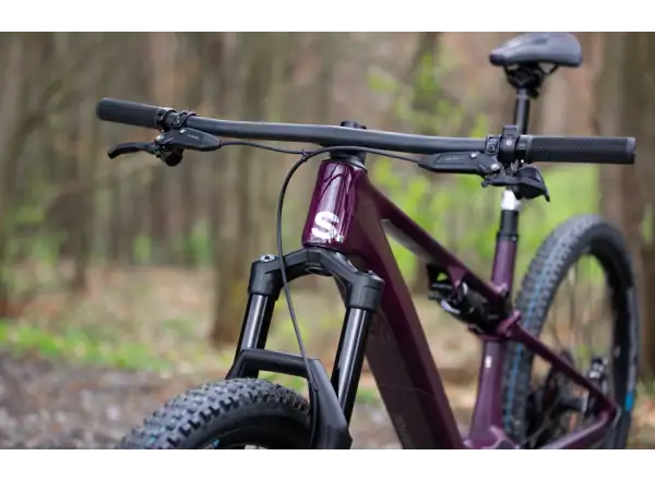 Horský elektrobicykel Superior iXF 9.8 matný jagavý karbón