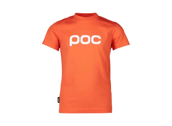 POC Tee Jr Detské tričko s krátkym rukávom Zink Orange