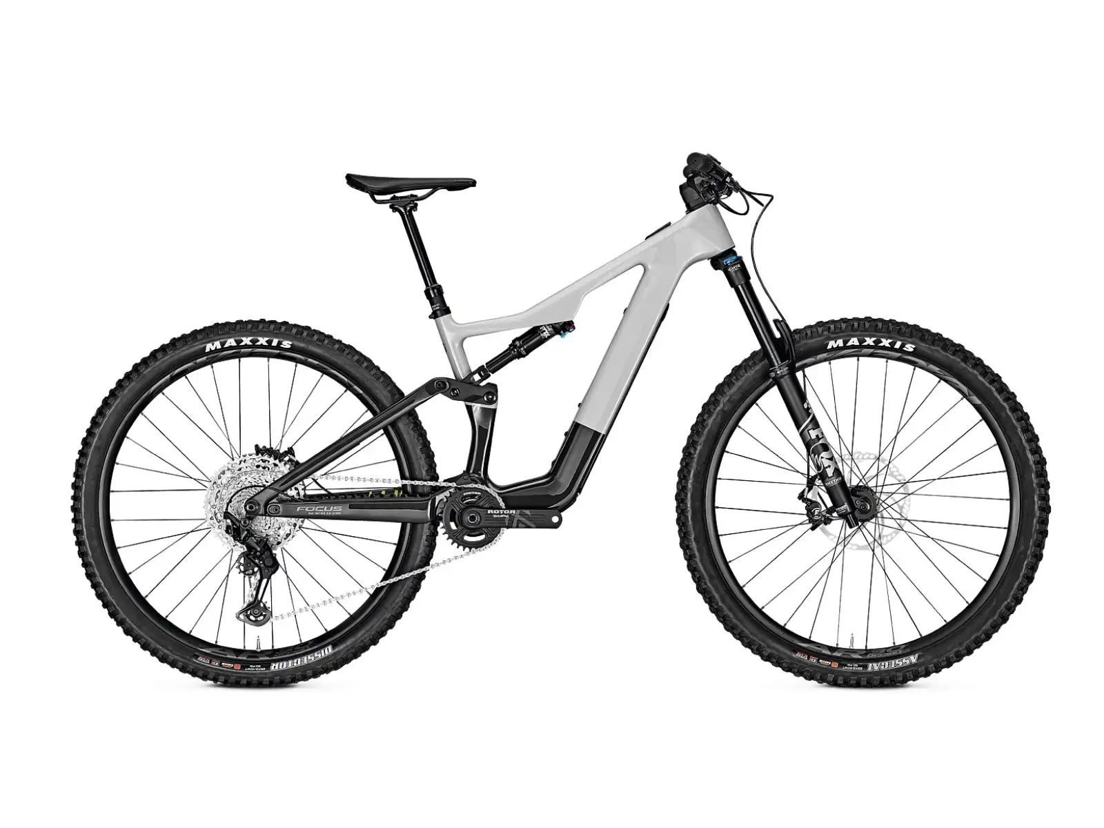 Focus Jam2 SL 8.8 DI 430 Wh horský elektrobicykel Lightgrey Glossy/Carbon Raw Glossy