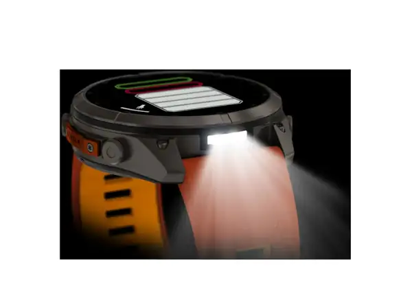 Garmin Fénix 9 Pro inReach 51 mm inteligentné hodinky Titanium Autumn orange/Spark orange