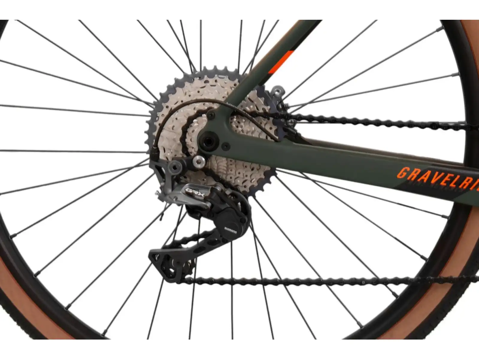 Rock Machine Gravelride CRB 900 khaki/oranžová gravel bicykel