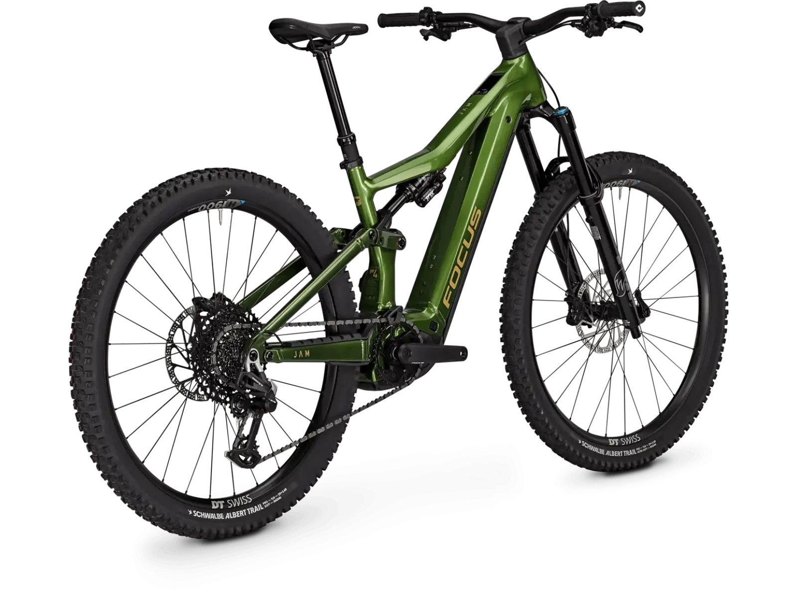 Focus JAM 9 600Wh celoodpružený elektrobicykel Sprucegreen / Mossgreen