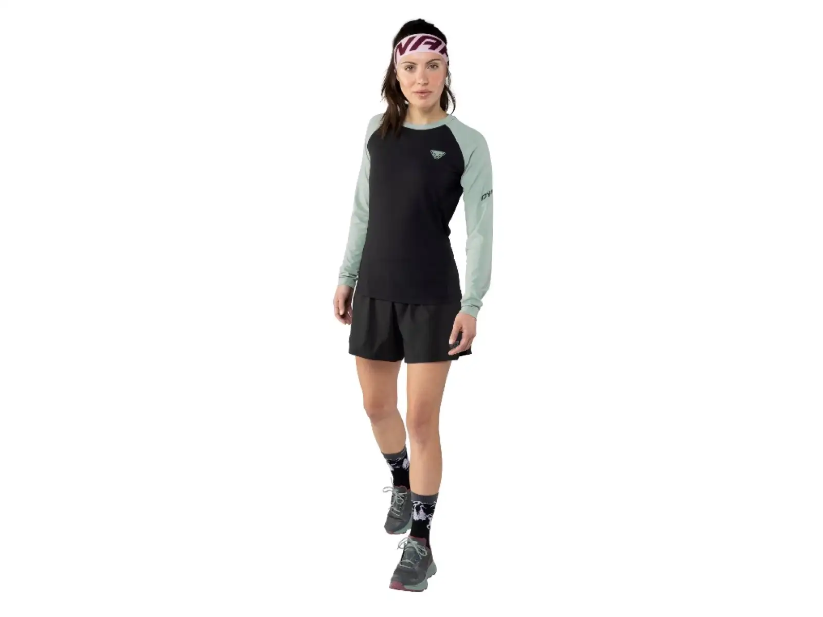 Dynafit Alpine Pro dámske tričko dlhý rukáv Black Out/Jadelite