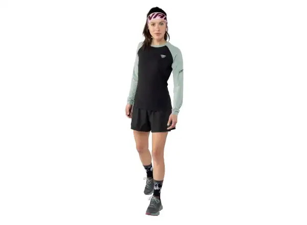 Dynafit Alpine Pro dámske tričko dlhý rukáv Black Out/Jadelite