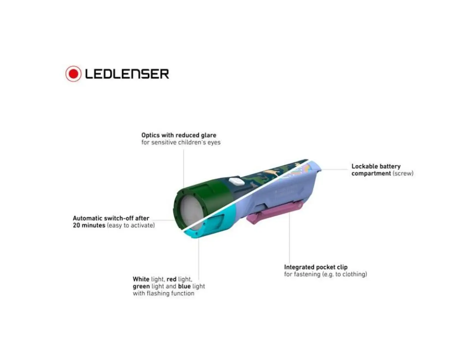 Ledlenser KidBeam4 Dino Svietidlo