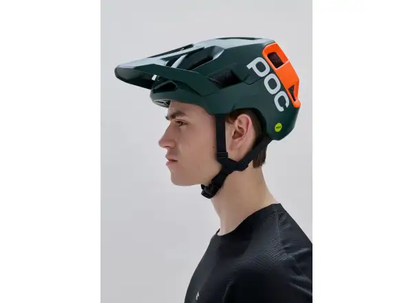 POC Kortal Race MIPS MTB prilba Pargasite Green Matt/Fluorescent Orange Matt