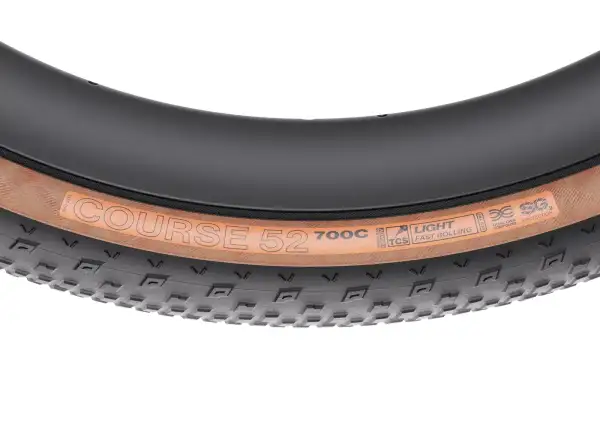 WTB Course 700x52 TCS Light Fast Rolling Dual DNA SG2 gravel plášť čierna/hnedá