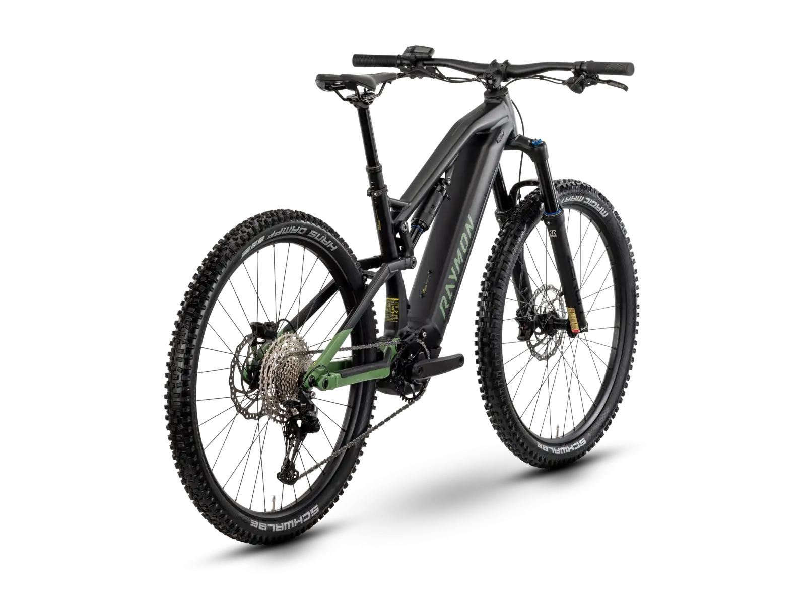 Raymon Trailray 150 celoodpružený elektrobicykel black/resedagreen/citron
