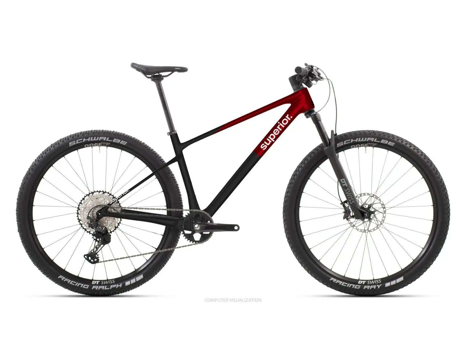 Superior XP 9.2 horský bicykel Matte Carbon/Red Carbon