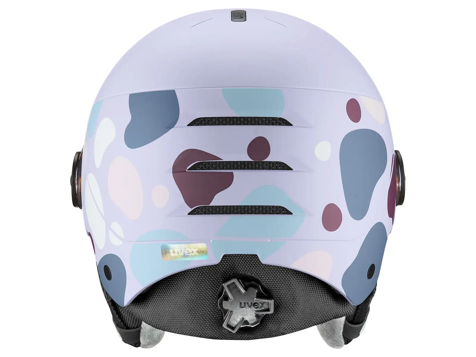 Uvex Rocket Jr Visor lyžiarska prilba cool lavender abstract matt