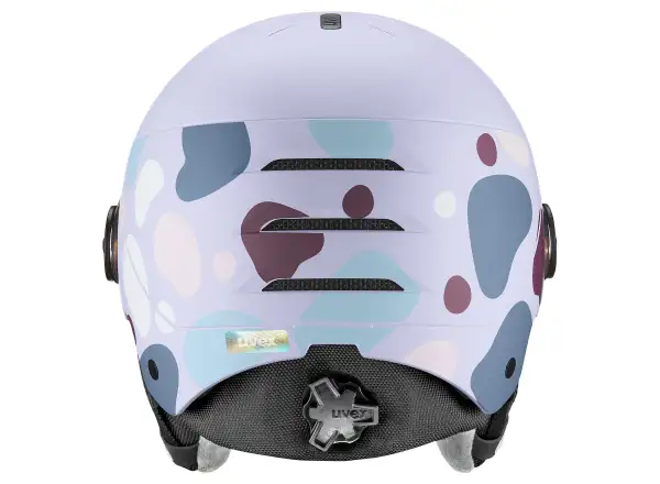 Uvex Rocket Jr Visor lyžiarska prilba cool lavender abstract matt