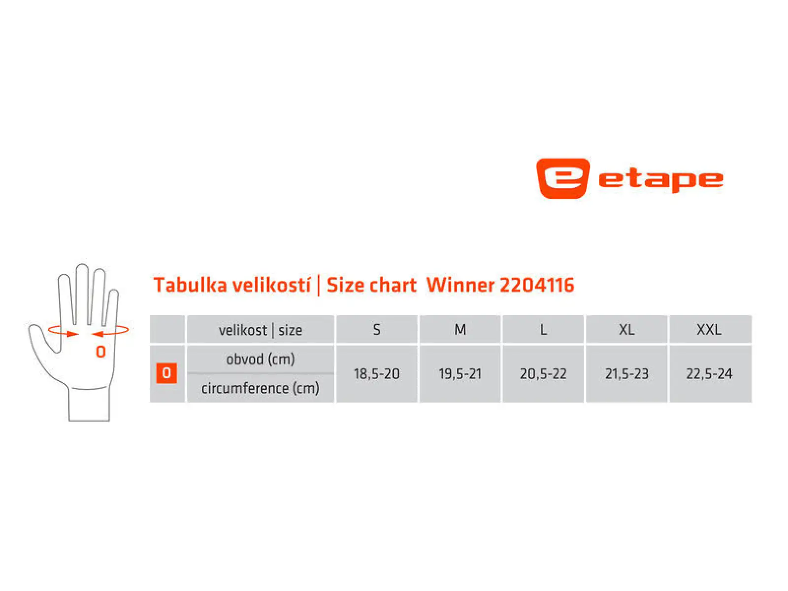 Etape Winner pánske rukavice čierna/žltá fluo