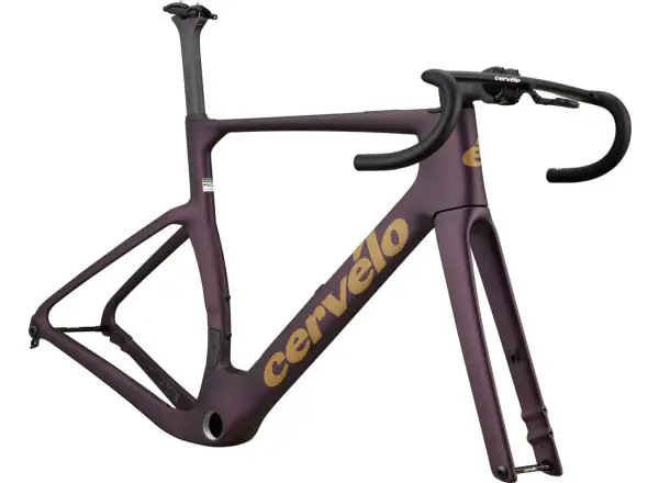 Cervélo Aspero-5 gravel rámová sada Black Currant