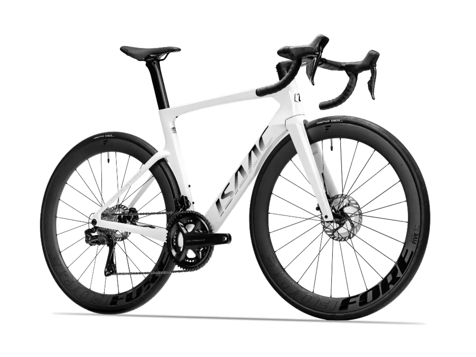 Isaac Meson 105 Di2 cestný bicykel Mineral White