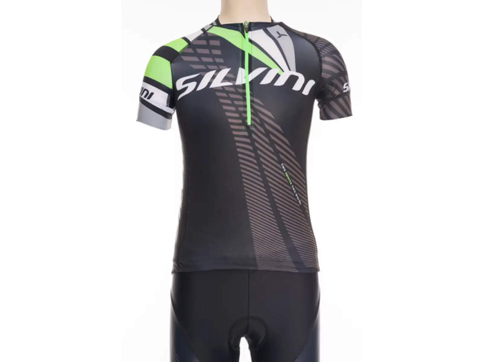 Silvini Team detský dres black/green
