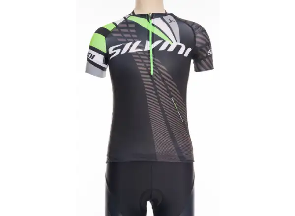 Silvini Team detský dres black/green
