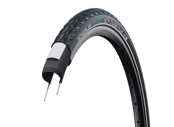Schwalbe 50-622 DeltaCruiser Plus Active PunctureGuard E-25, wired, Green compound, black