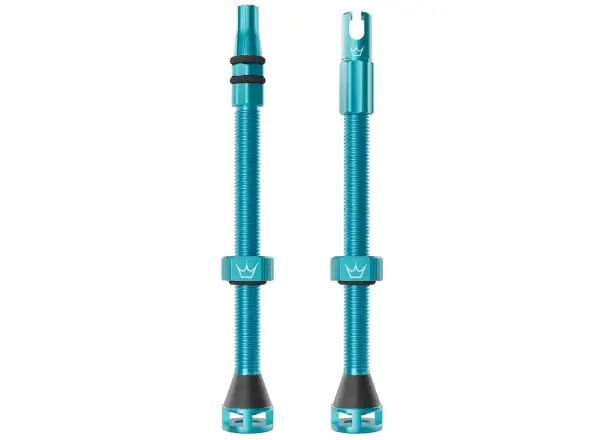 Peatys Holeshot Fast Flow bezdušové ventilky 80 mm Turquoise