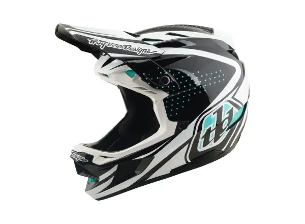 Troy Lee Designs D4 Polyacrylite MIPS prilba Line Charcoal/White