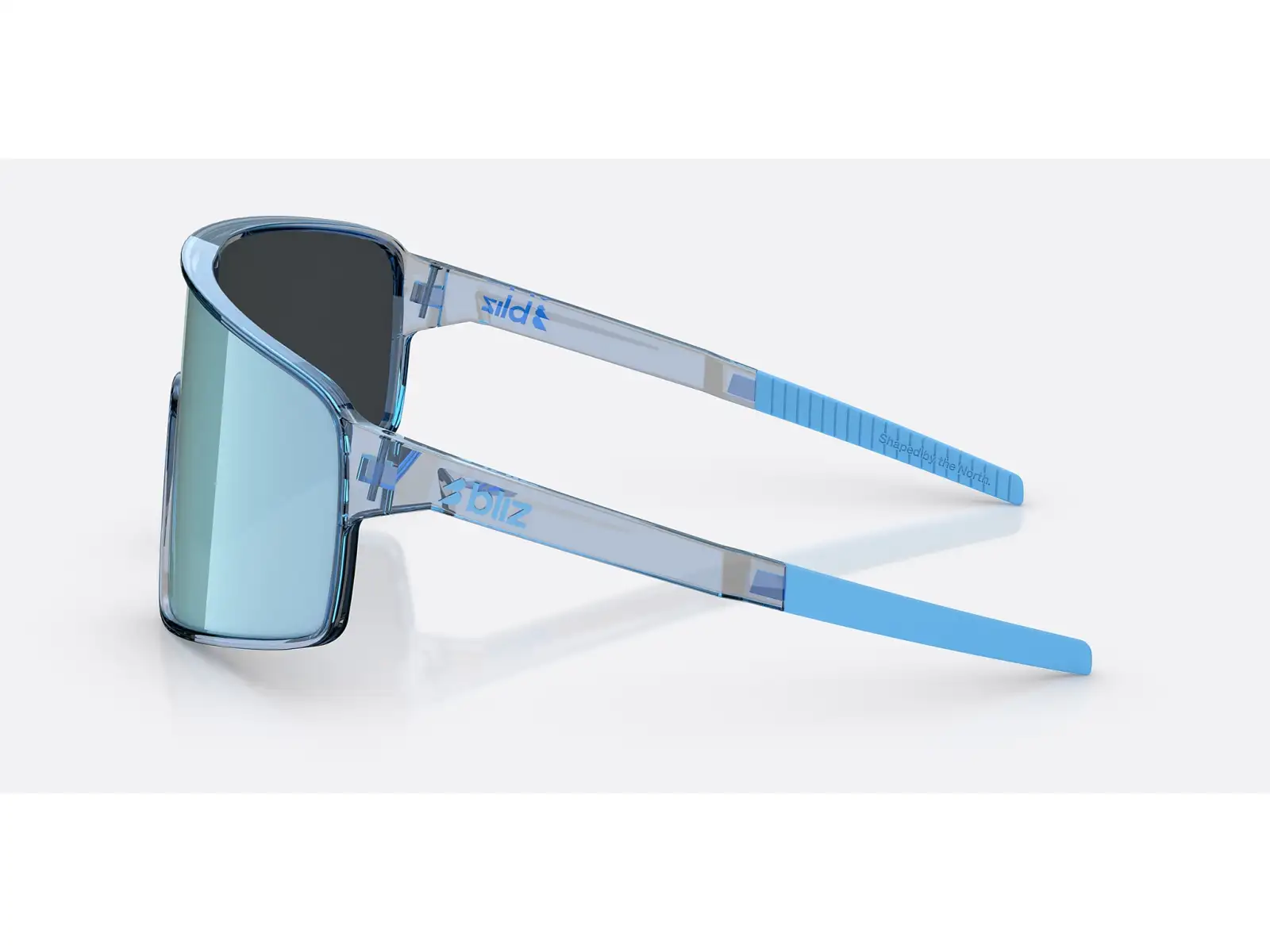 Bliz P001s slnečné okuliare Transparent Blue/Smoke Ice Blue Multi