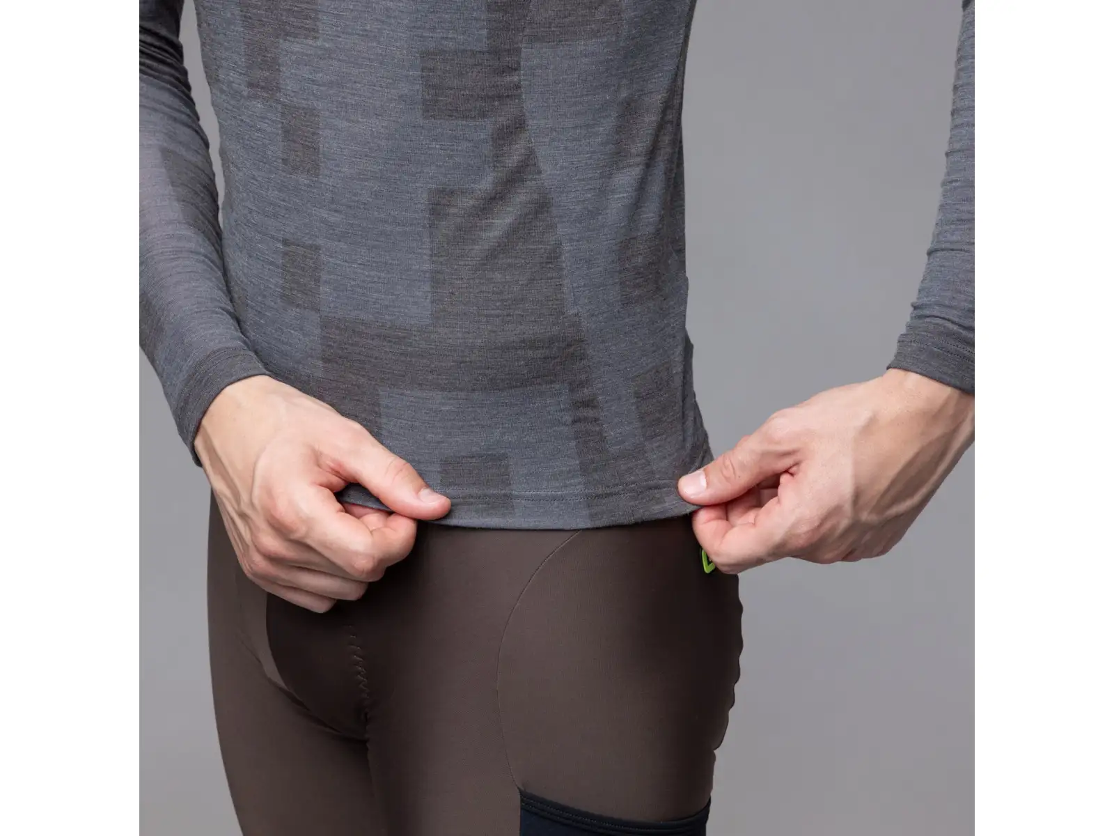 Alé Intimo Knitted pánske spodné tričko dlhý rukáv Grey