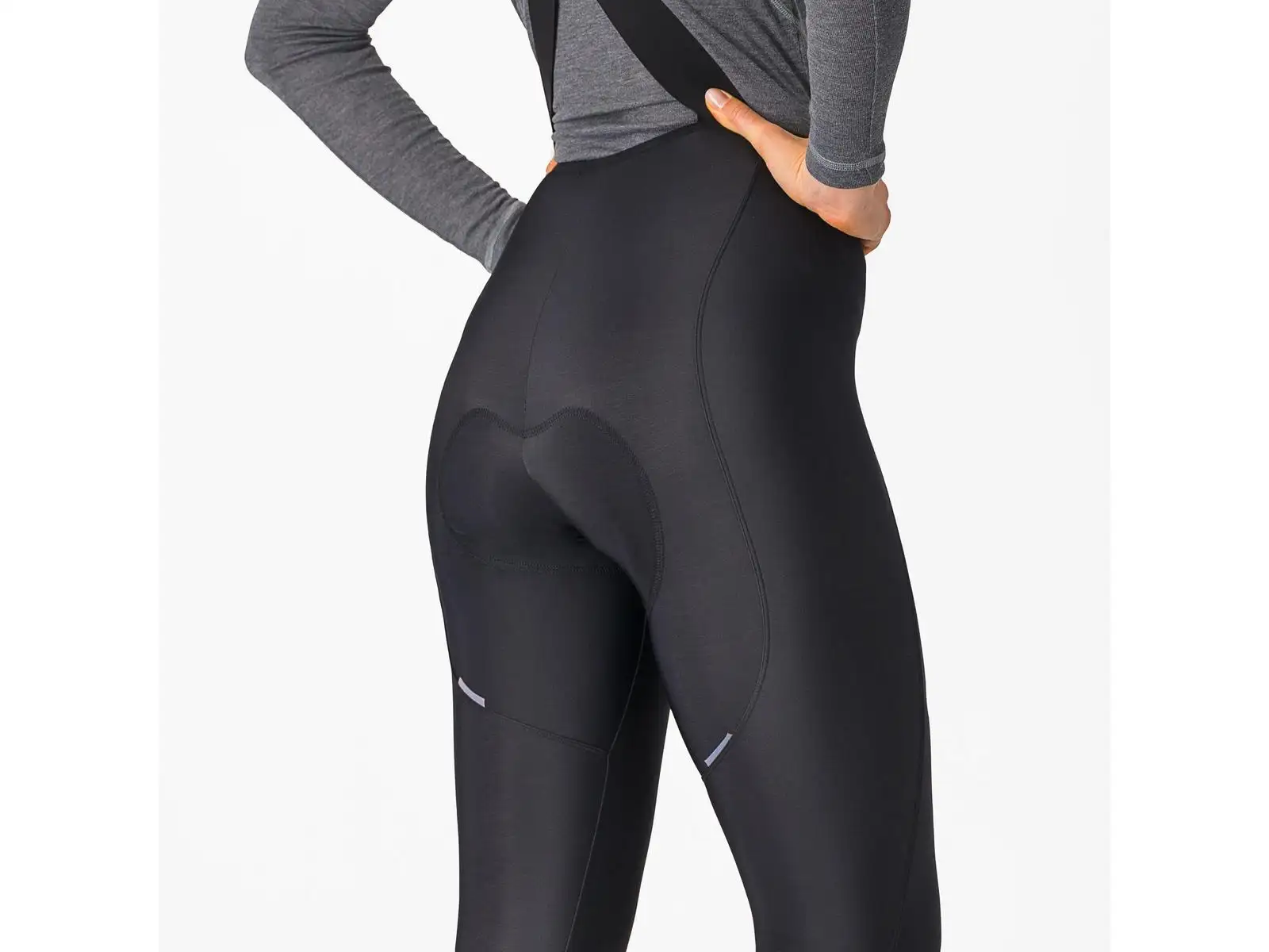 Castelli Espresso Bibtight dámske nohavice s laclom a vložkou Black