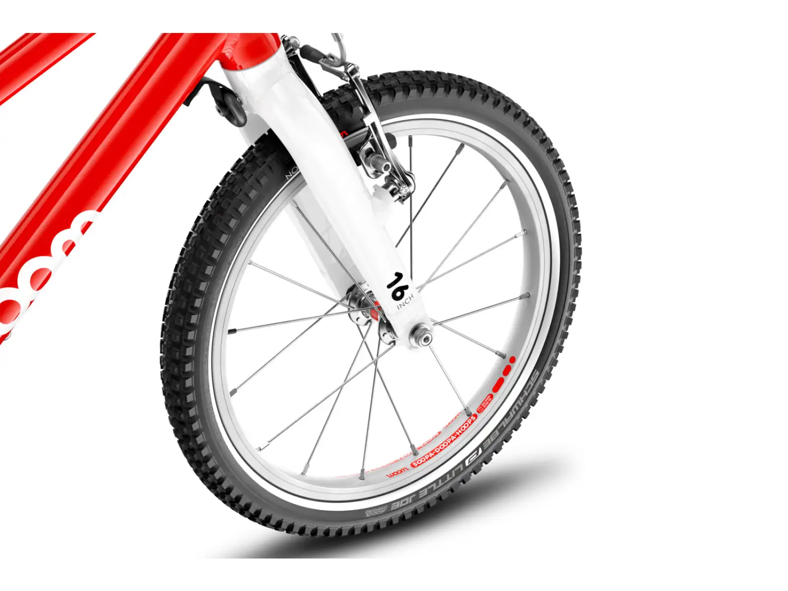 Woom 3 Red Automagic 16" Detský bicykel