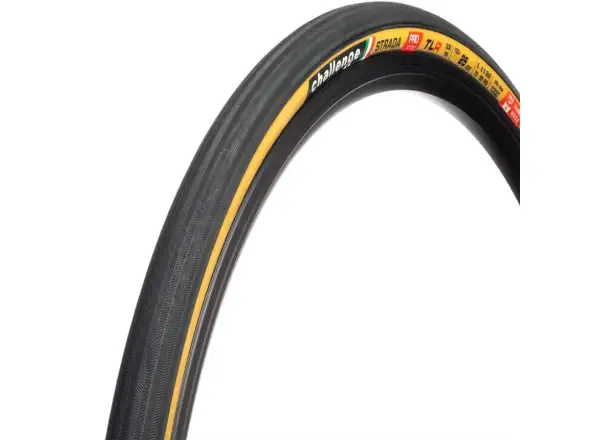 Challenge Strada TLR Pro 28" cestný plášť kevlar Black/Tan