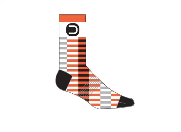 Ponožky Dotout Stick White/Fluo Orange