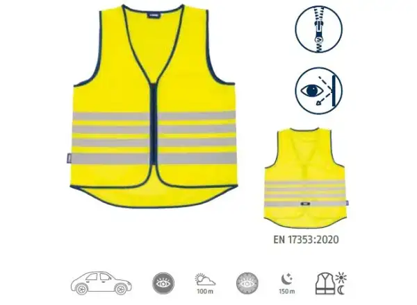 Abus Lumino Reflex KIDS detská vesta Yellow