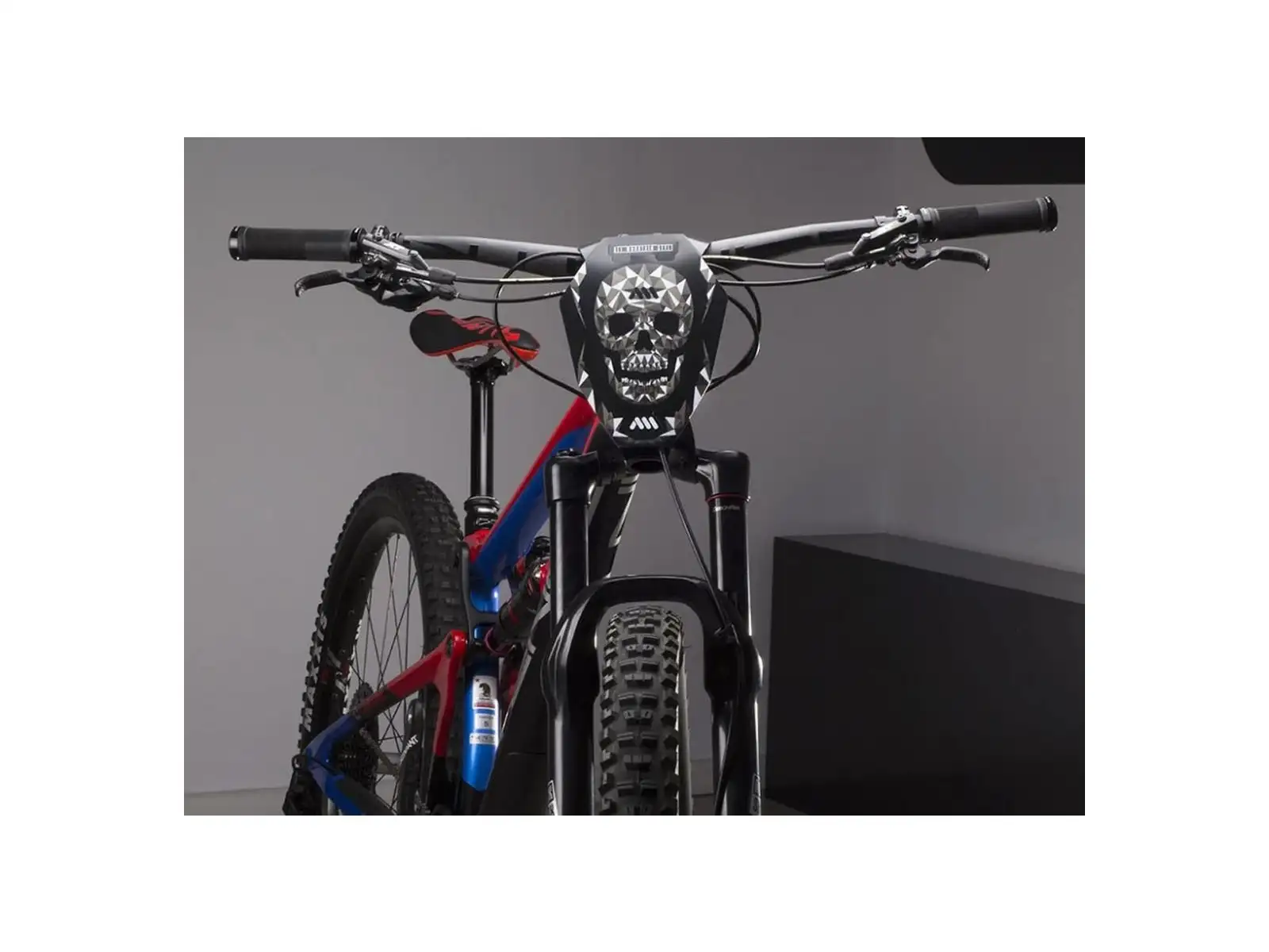 All Mountain Style Number Plate tabuľka na štartové čísla Skull/Black