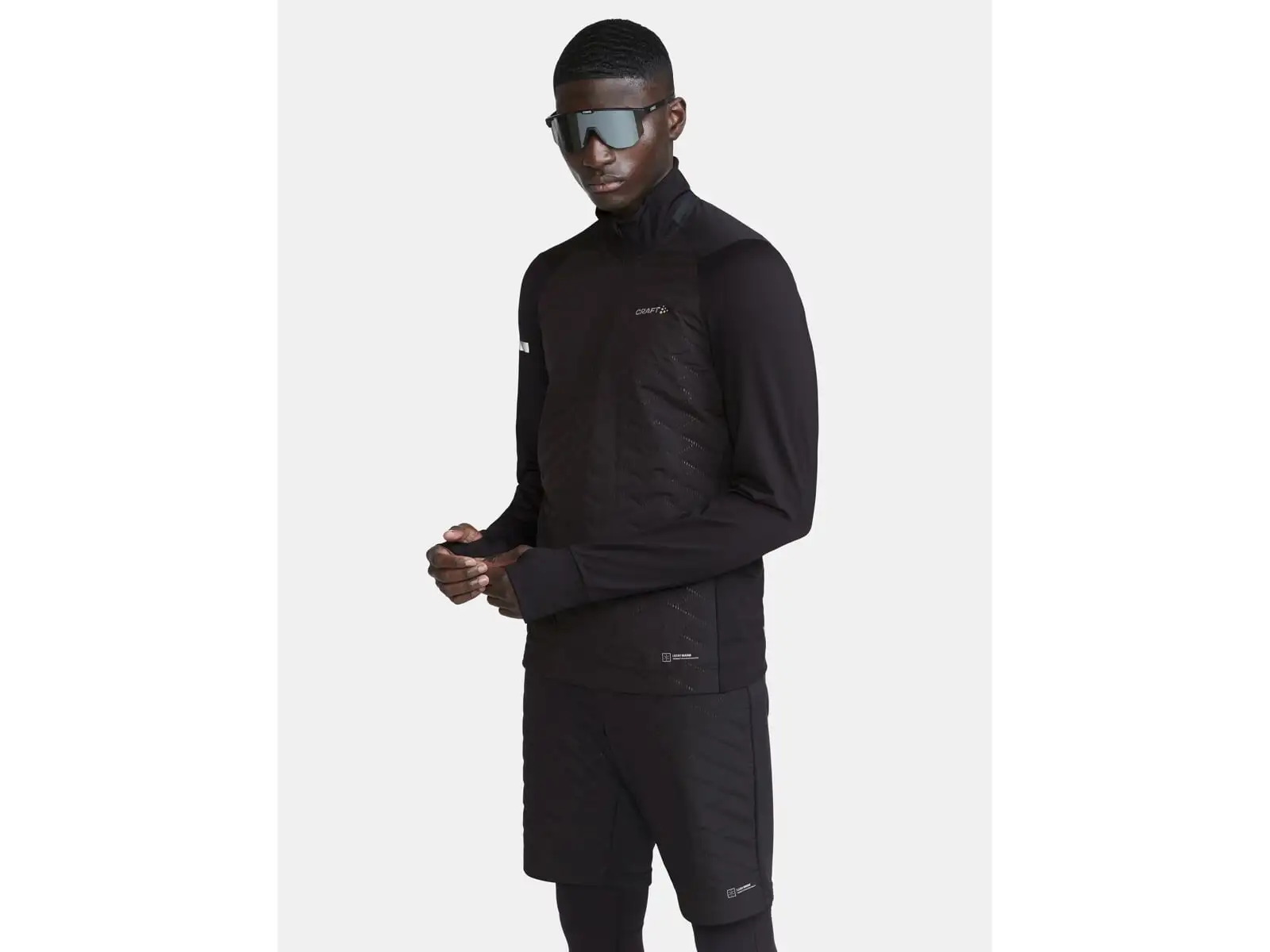 Craft ADV SubZ Sweater pánska bežecká bunda čierna